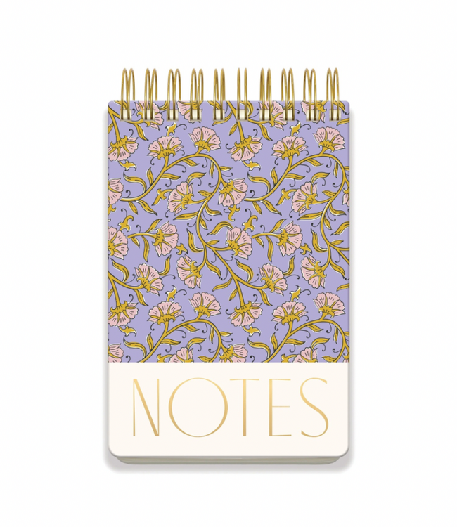 Purple Vintage Floral Notepad