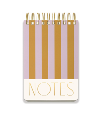 Lilac + Ochre Stripes Chiunky Notepad