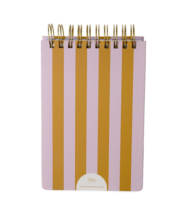 Lilac + Ochre Stripes Chiunky Notepad