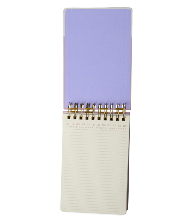 Lilac + Ochre Stripes Chiunky Notepad
