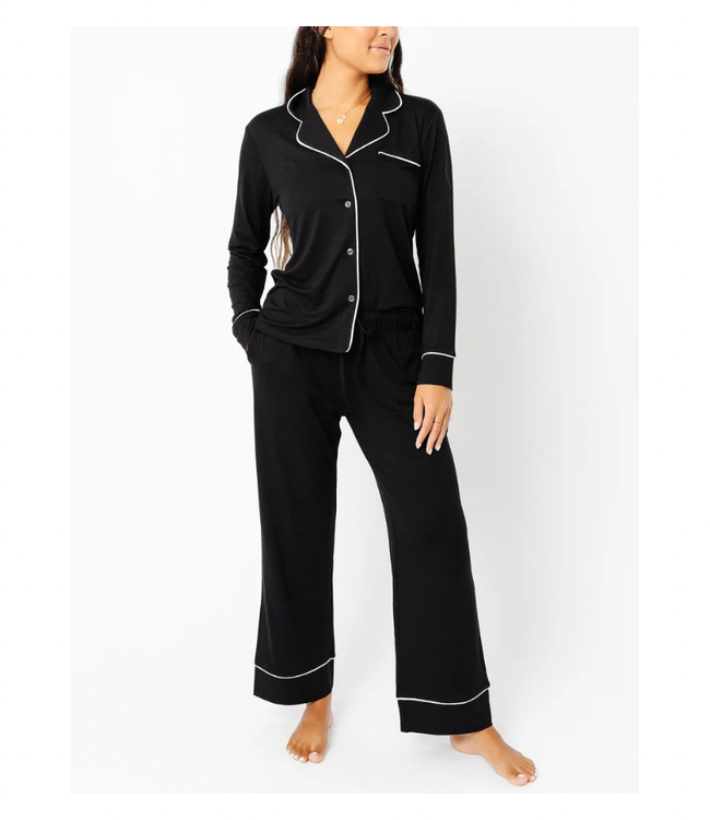 Midnight Bamboo Pajamas Set