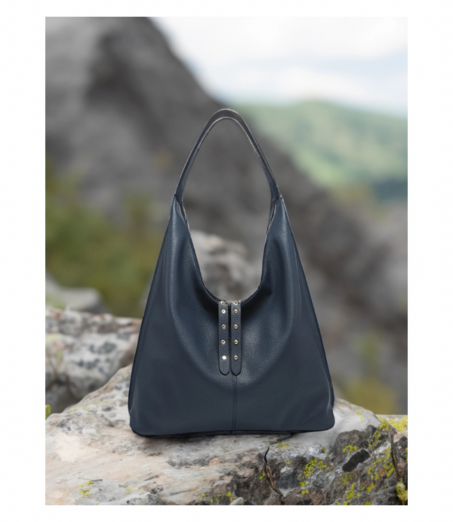 Tori Slouchy Hobo w/ Studded Tassels