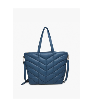 Jen & Co Brinley Quilted Chevron Tote
