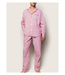 Petite Plume Men's Antique Red Twill Ticking Pajama Set