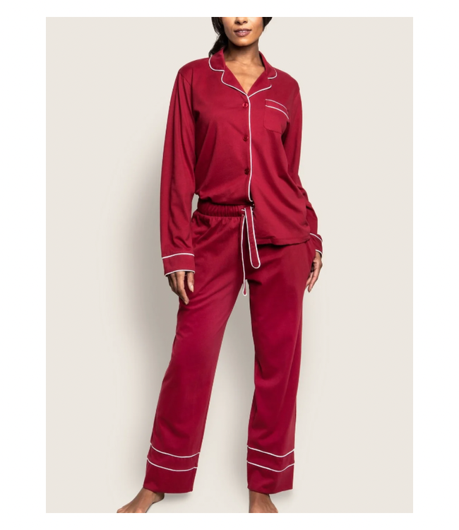 Bordeaux Pima Astaire Pajama Set