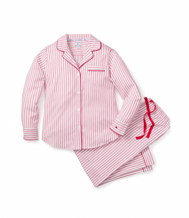 Antique Red Twill Ticking Pajama Set