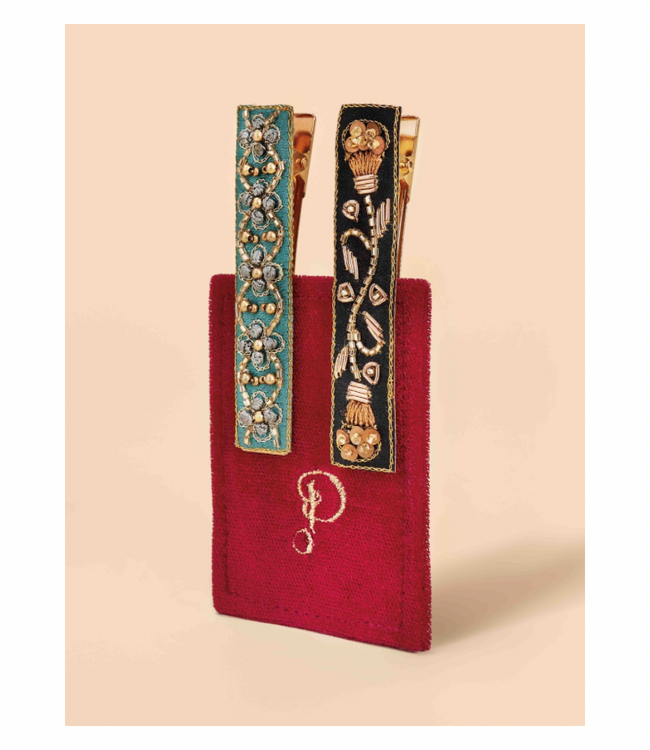 Jewelled Hair Bar - Ribbon & Vine