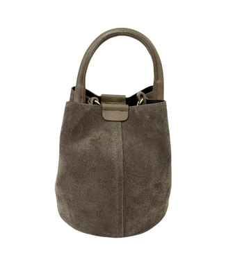 Whimsy Suede Taupe Bag