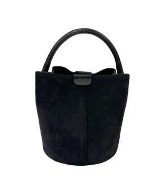 Whimsy Suede Black Bag