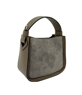 Night Out Suede Taupe Bag