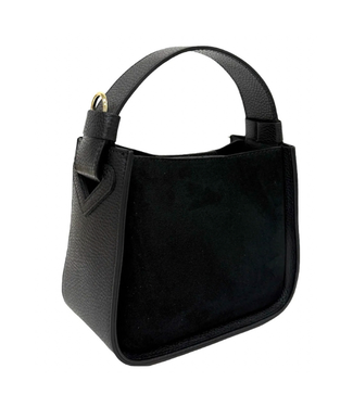 Night Out Suede Black Bag