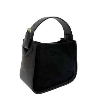 Night Out Suede Black Bag