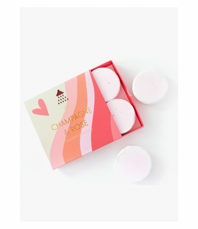 Champagne and Rose Shower Steamers