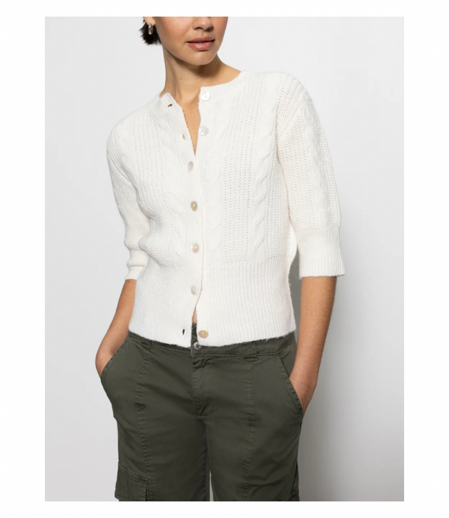 Fuzzy Cable Cardigan