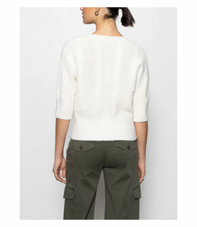 Fuzzy Cable Cardigan