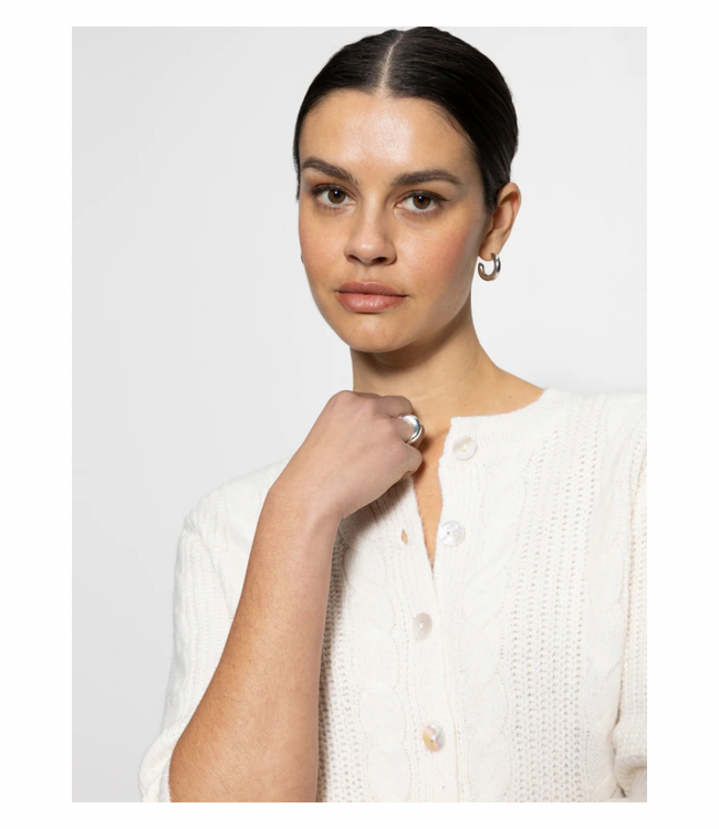 Fuzzy Cable Cardigan