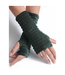 Anna Falcke Wristees Fingerless Gloves - Bottle Green