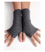 Anna Falcke Wristees Fingerless Gloves - Charcoal Grey