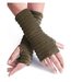Anna Falcke Wristees Fingerless Gloves - Olive Green