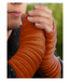 Anna Falcke Wristees Fingerless Gloves - Rust