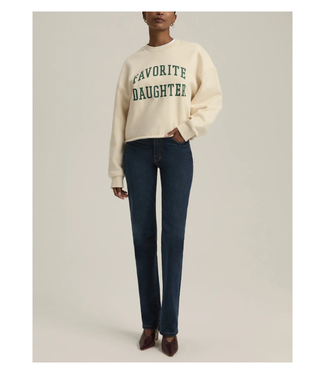 Favorite Daughter Cropped Collegiate Sweatshirt