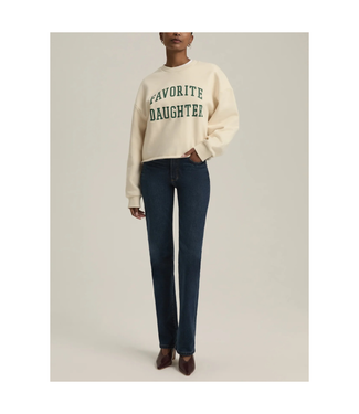 Favorite Daughter Cropped Collegiate Sweatshirt