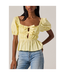 ASTR Bow Peplum Top