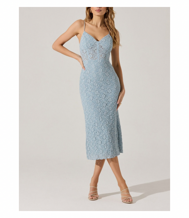 Floral Lace Knit Dress