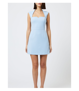 French Connection Whisper Notched Square Neck Dress