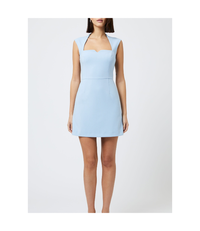 French Connection Whisper Notched Square Neck Dress