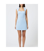 French Connection Whisper Notched Square Neck Dress