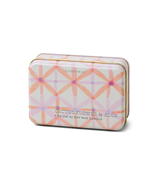 Paddywax Pink Flower Everyday Tin 5oz