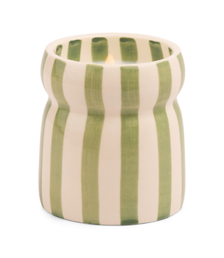 Paddywax Cabana Sage Striped Candle