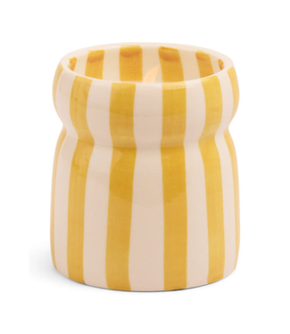 Cabana Ochre Striped Candle