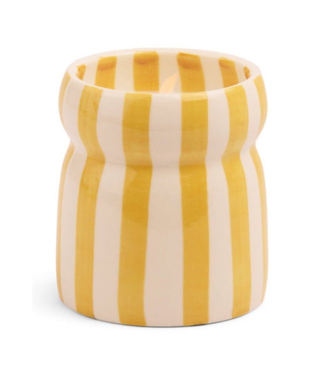 Cabana Ochre Striped Candle