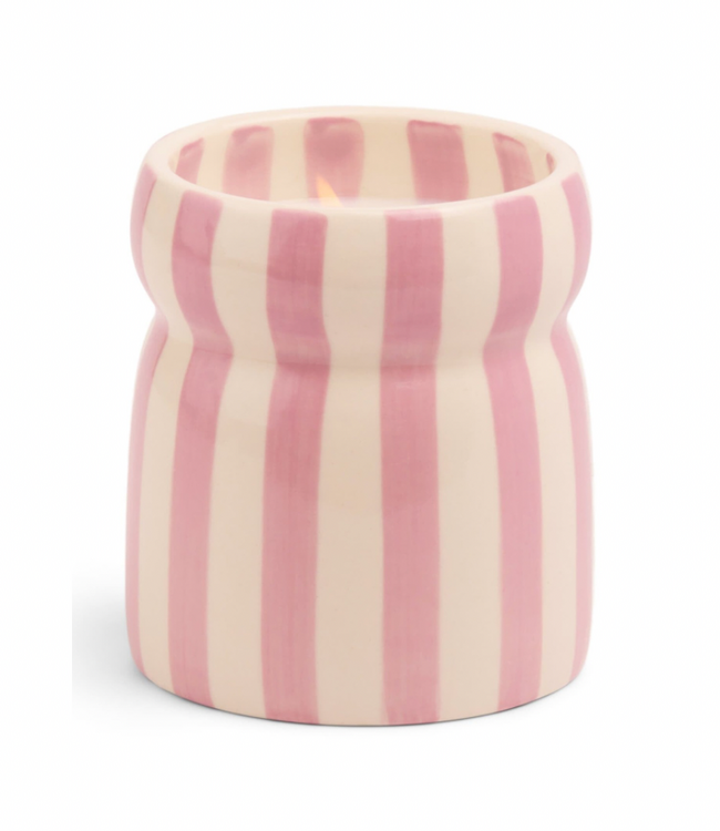 Cabana Lavender Striped Candle