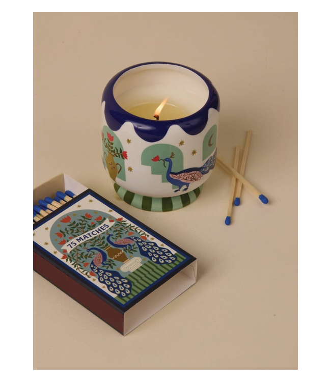 A Dopo Candle - Peacocks