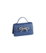 Shiraleah Bowie Straw Mini Bag- Navy