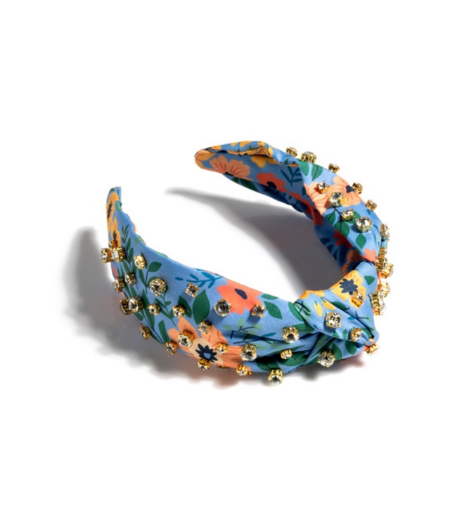 Floral Embellished Knotted Headband