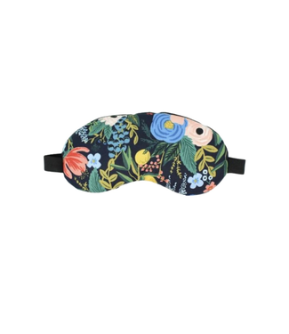 Dana Herbert Large Eye Mask Navy Floral