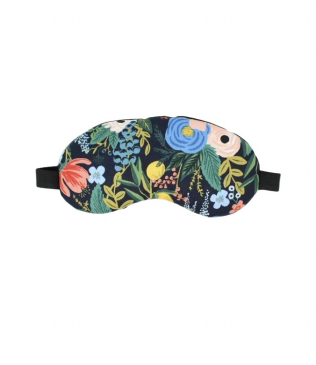Large Eye Mask Navy Floral