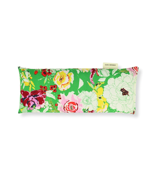 Dana Herbert Eye Pillow Pink Peony on Green