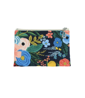 Dana Herbert Cottton Coin Purse Navy Floral