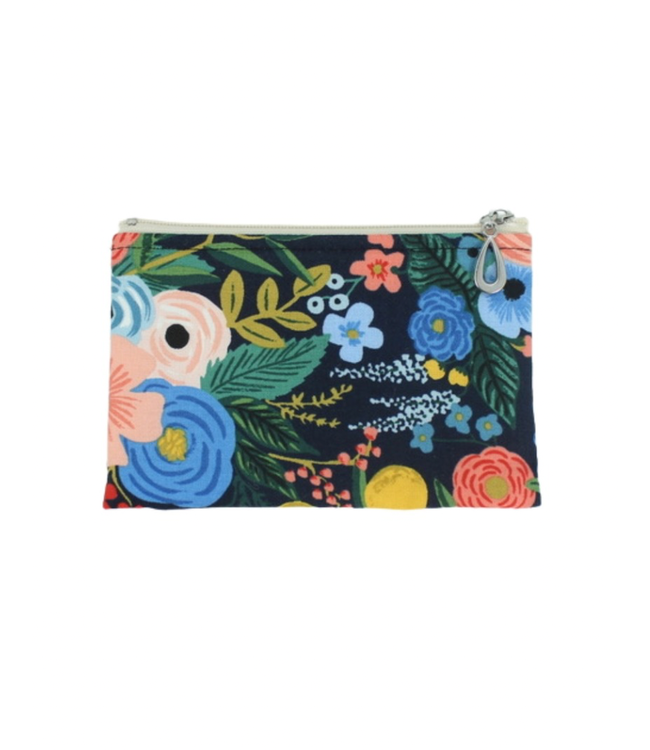 Dana Herbert Cottton Coin Purse Navy Floral