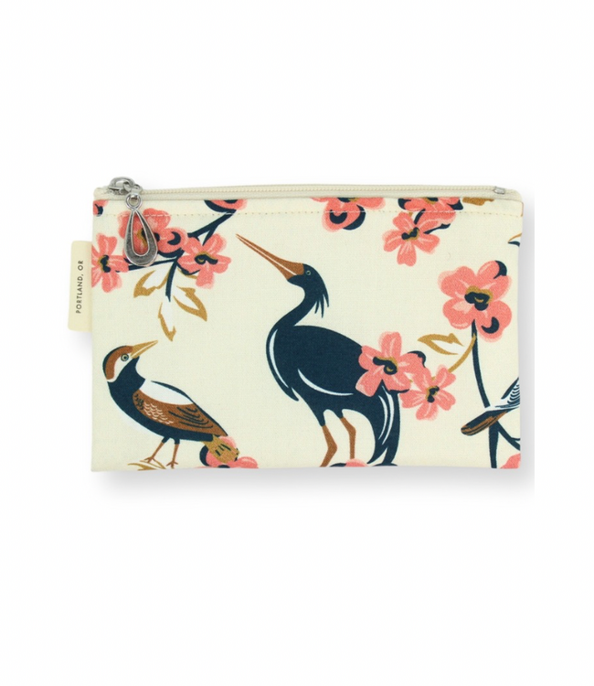 Cottton Coin Purse Crane