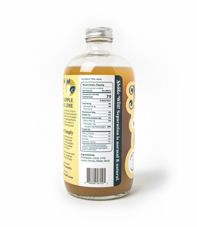 Pineapple Basil Lime Mixer