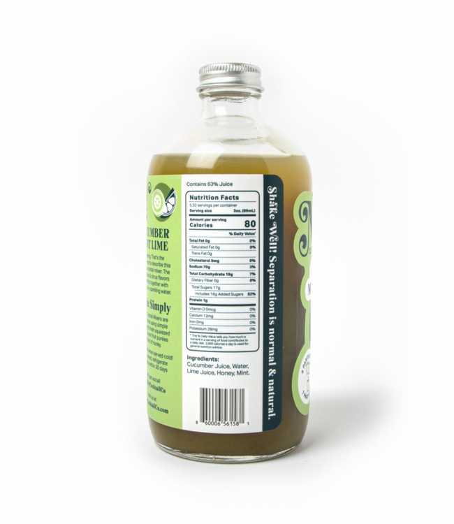 Cucumber Mint Lime Mixer