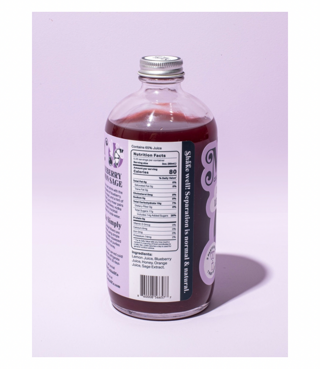 Blueberry Lemon Sage Mixer