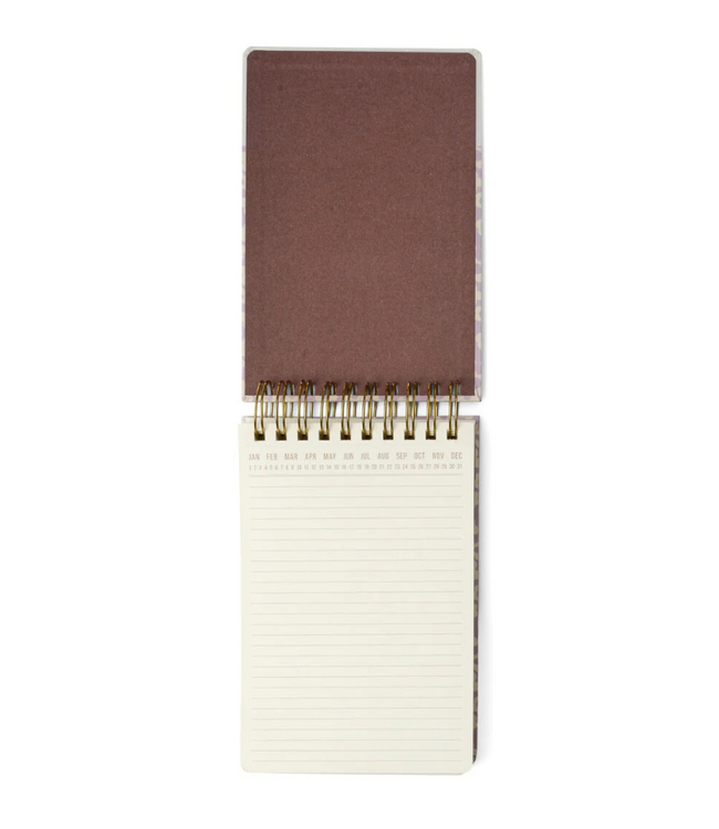 Lilac Groovy Floral Large Chunky Notebook