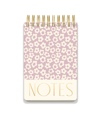 Lilac Groovy Floral Large Chunky Notebook